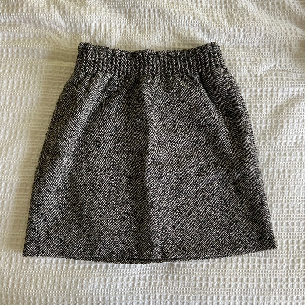 J. Crew Herringbone Mini Skirt